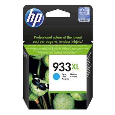 hp 933XL High Yield Ink Cartridge, Cyan Single Pack, CN054AE